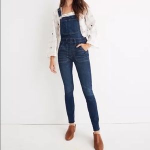 Madewell XL Cropped Skinny Overalls - Eco Wash